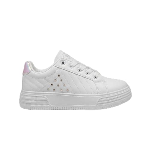 Grinta Women's SKH985 Leather Sneakers – White&Move, Size 39 EU