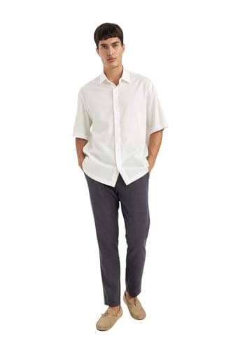 DeFacto Mens Jogger-Slim Fit Woven Bottom Trousers D2671AX Trousers (pack of 1)
