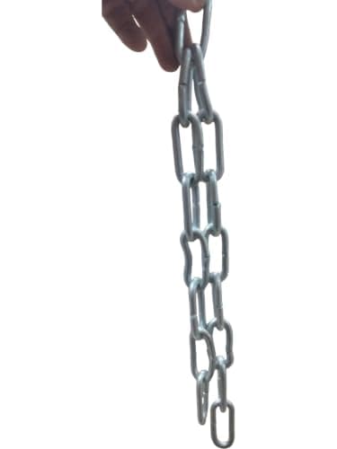 Galvanized Metal Chain Chain for Gates and Parking Places Multi Length (1m) | Galvanized Metal Chain (6mm) for Gates, Garages, and Standby Lock