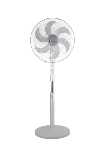 Penguin breeze pro stand fan 6 blades 18 inch digital silver stainless super silent italian component with remote Copper Motor Electric fan
