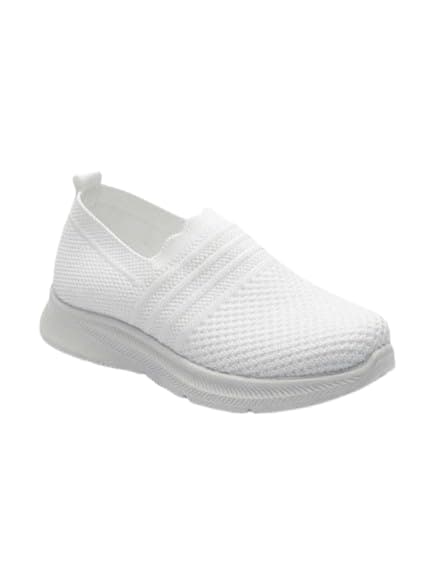 Navy Knit Slip-On Sneakers