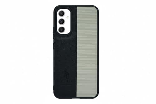 Soft Leather Back Case for Men Women Compatible With Samsung A16 Classic Fashion Luxury Leather Back Case Durable Genuine Leather Lightweight Comfortable Soft Leather (Black) Cellular phone case
