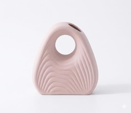 Home Care E-757 Elegant Flower Vase Premium Decorative Vase for Fresh or Artificial Flowers with Sophisticated Home and Office Style