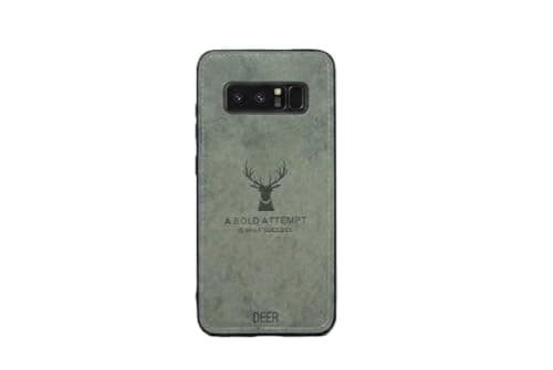 Premium Protective Case With A digital Print Design For Samsung Note 8 Made Of Printed Polyurethane, Dirt-Resistant, Shockproof, And Fingerprint (Gray) Portable electronic device cover