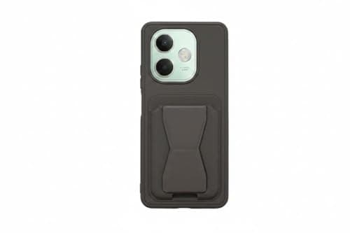 Leather Wallet Case Compatible with Oppo A5 Pro, Leather Back Cover With TPU Frame, Shockproof Protective Phone Case with Card Holder Stand (Brown) Cellular phone case