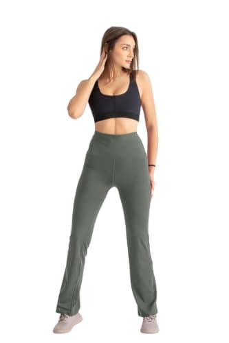 Flare Leggings - Olive Pants