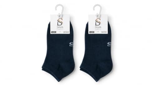 Details Cotton Ankle Socks Set Of 3 For Kids