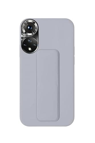 Back Cover Stand Case FOR NOVA 9SE Magnetic Car Holder Soft Silicone Horizontal & Vertical Kickstand Cover Wrist Strap Full protection Anti Fingerprint Case (Gray) Cellular phone case