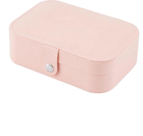 Leather Rectangular Jewelry Organizer for Rings Earrings and Necklaces Jewelry storage