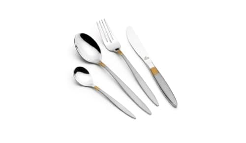 ARSHIA 3472 48-Piece New Standard Stainless Steel Cutlery Set with Mirror Polish Finish, Durable Rust-Resistant Construction, Elegant Flatware for Family Dining and Entertaining