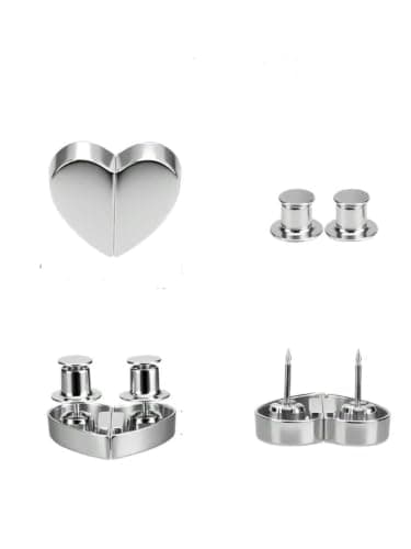 Heart Magnetic Curtain Clips Rust-Resistant Metal Light Blocking Holder