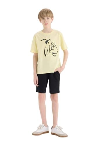 DeFacto Boy Casual New Regular Fit Set Knitted Set,Light Yellow 9/10 Y