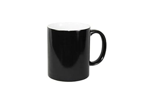 Signzworld 11 oz"Gloss Black Colour Change" Mug pack of 1 Drinking cup