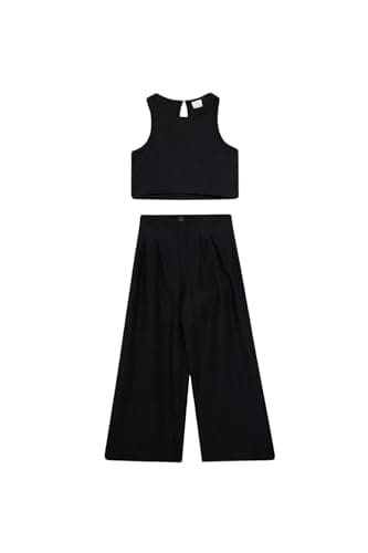 DeFacto Girls Casual Cropped Wide Leg Set Knitted set set (pack of 1)