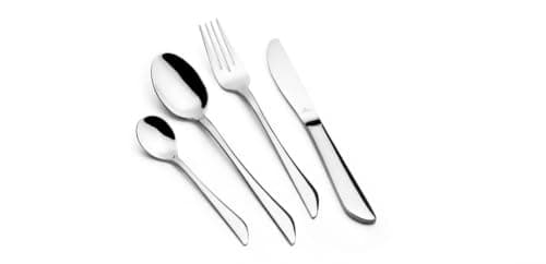ARSHIA 3467 26-Piece New Standard Stainless Steel Cutlery Set with Mirror Polish Finish, Rust-Resistant Construction, Comfortable Grip for Everyday Dining and Special Occasions