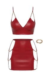 Red Lingerie Babydoll - One Size Nightgown nightshirt
