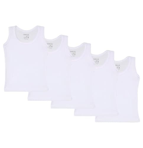 Skills Unisex Set of 5 Pieces Sleeveless Base Layer Top Shirt