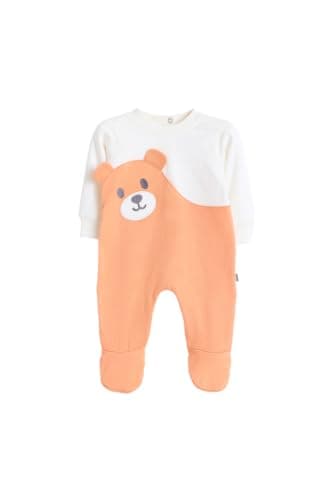 Junior Baby Boys Long Sleeve Romper Jumpsuit - Soft Cotton Blend One-Piece Outfit with Snap Closure, Printed Infant Playsuit, Multicolor, 09