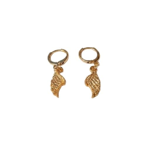 Gold Color Angel Wings Hoop Earrings Fashion Jewelry For Women-Mg_cg118