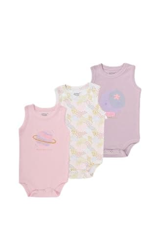 junior Unisex Sleeveless Printed Bodysuit - 7213 Baby & Toddler Underwear Set (pack of 3) Leotard