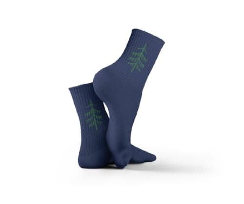 Havana Socks Green Tree Socks H-GRTS | Mid-Calf Length, Cotton Blend, Breathable, Comfortable
