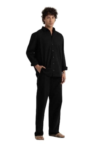 Marlon Summer Lightweight Breathable Linen Suit Relaxed Fit Set Of 2 Pieces
