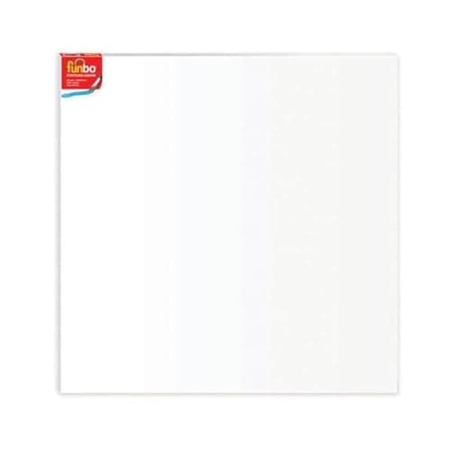 Funbo Stretched Canvas 380 g, 50 cm x 50 cm Size Reinforced art surface