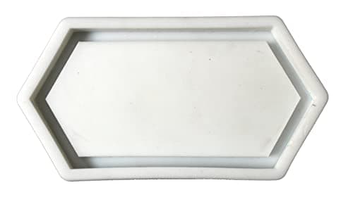 Risen Silicone Mold Silicone Mold Make a Coffee Tray (Small) Hexagon Shape for Resin and Concrete Material Vicast