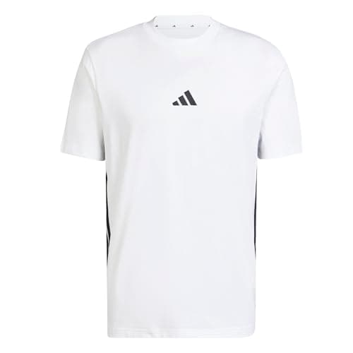 adidas Men's Essential Three Stripes Single Jersey Tee T-Shirt