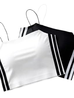 Black & White Women 2 Piece Set - Camisole Camisole Camisole | Casual Slim Fit Summer Home Outdoor 7735 Coordinated outfit