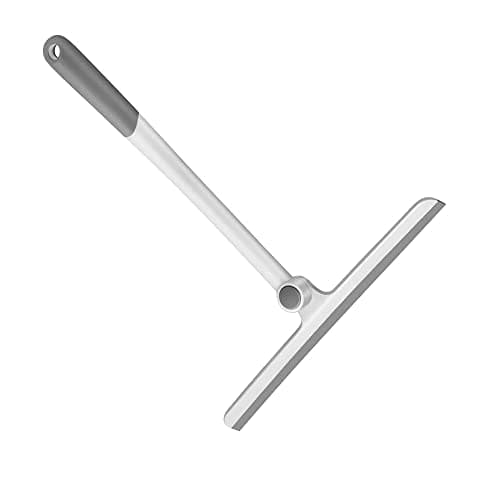 REZDAX Household Cleaning 360 Degree Rotation Glass Scraper Window Wiper with Long Handle Squeegee