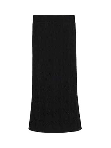 LC WAIKIKI Elastic Waist Hole-Knitted Tricot Skirt