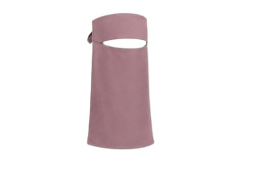 Women's Solid Niqab with Light and Comfortable Material – Comfortable Eye Opening and Back Tie – Enjoy Comfort and Style with this Plain Gulf Niqab Designed with Light and Soft Material – Multicolor Apparel head neck covering