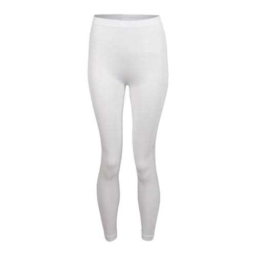 Silvy Long Stretch pants Lycra Underwear For Women-White-M Undergarment thigh slimmer
