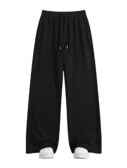 Solid Wide Sweatpants – Elastic Waist with Drawstring for Yoga, Workout, and Everyday Use | Comfortable Design Suitable for All Seasons Code 7739