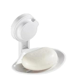 Hanging Soap Rest - Plastic Soap Holder with Self Adhesive Design | Bathroom & Kitchen Organization Drain