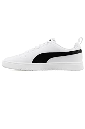 Puma Rickie Youth Trainers Unisex Kids Trainers, Puma White-Puma White-Glacier Grey, 35.5