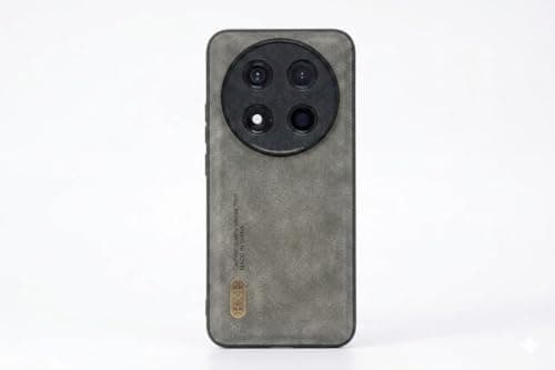 Leather Case For Luxury Faux Leather Protective Case For Stylish Compatible With (Honor X9C) Design Protection Anti Fingerprint Protection Case Made Of Classic Vintage Faux Leather (Gray) Cellular phone case