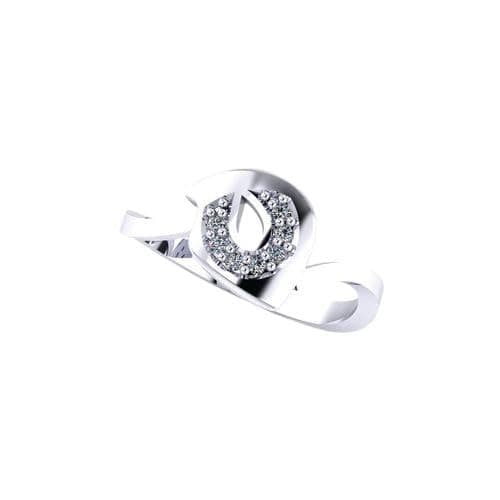 3 Diamonds 3370159539511 Platinum Plated Ring for Women with Zircon Stone - Silver