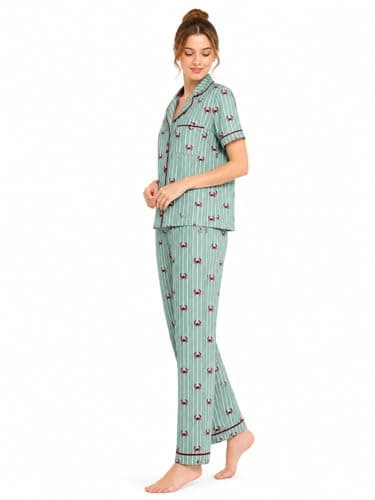 CAESAR Womens Women's two-piece pajama set Women's two-piece pajama set