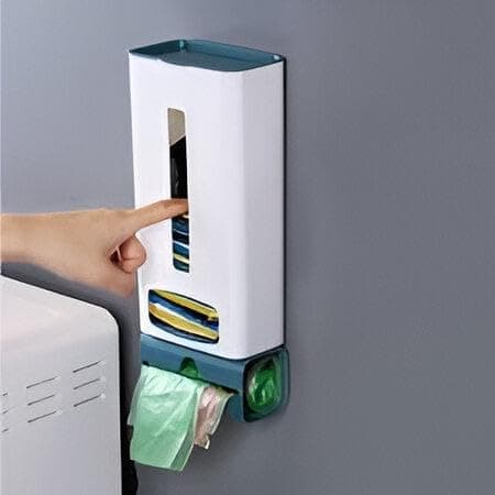 Plastic Bag Holder and Organizer Wall Mount Grocery Storage Dispenser