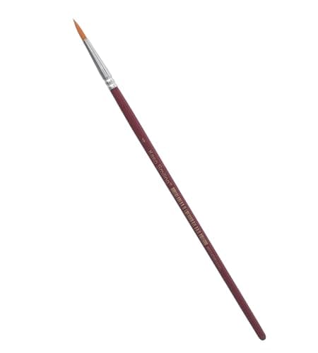 Elmaayergy Paint Brush, Size 4, Eco-Friendly, Synthetic Fibers, Water-Based, Wooden Handle, Round Bristle