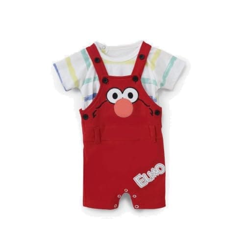Bebic Dungaree Romper + T-shirt Set for Baby Boys - Baby dungaree romper set