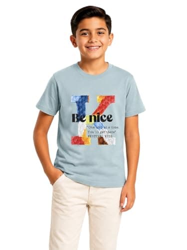 Romba Sport Festival Kids Boys 100% Cotton T-Shirt Sizes 2-12 Years Multi Color High Quality Print