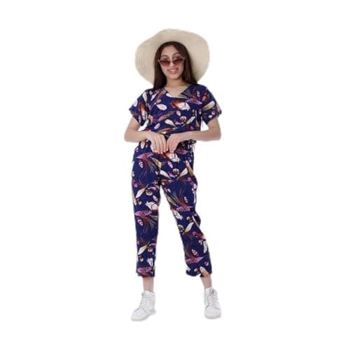 BEBO Girls Jumpsuit Pants 1/2 Sleeve 12 Years - Dark Blue One piece outfit