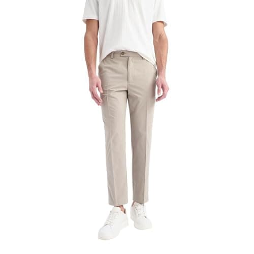 DeFacto Mens Smart Casual Jogger Fit Woven Bottom Trousers Trousers (pack of 1) Pants