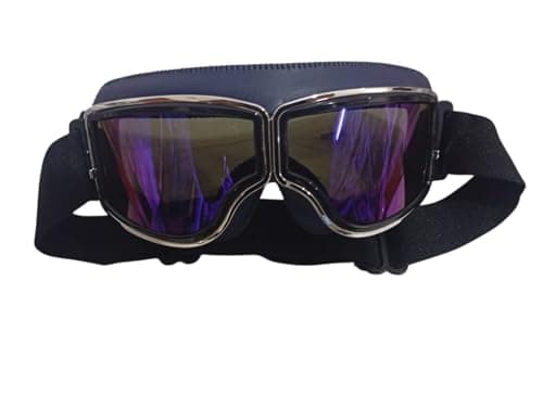 Lokyboy Classic Motorcycle Protective Guard for Motorcycles, UV Protection, Wind and Dust Protection, Vintage Design, Multi-Color and Scooter Safety glasses