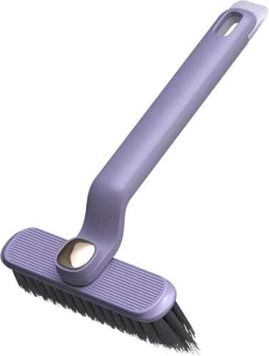 2-in-1 Multi-Use Cleaning Brush with Movable Handle and Built-in Tweezers