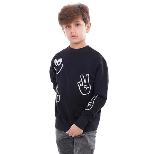 VONKEL Boy sweatshirt Black 8