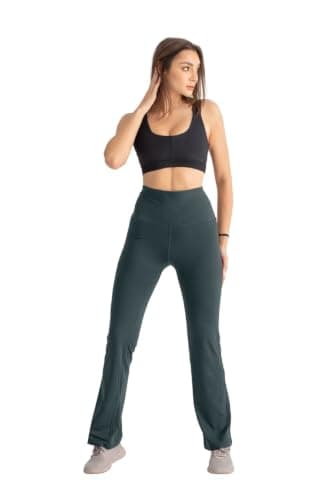 Flare Leggings - Teal Pants